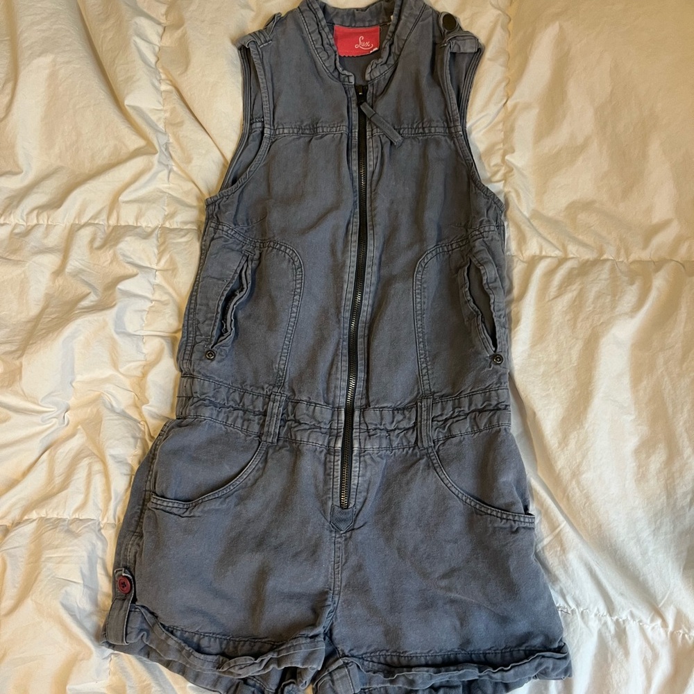 Women’s Denim Romper 0